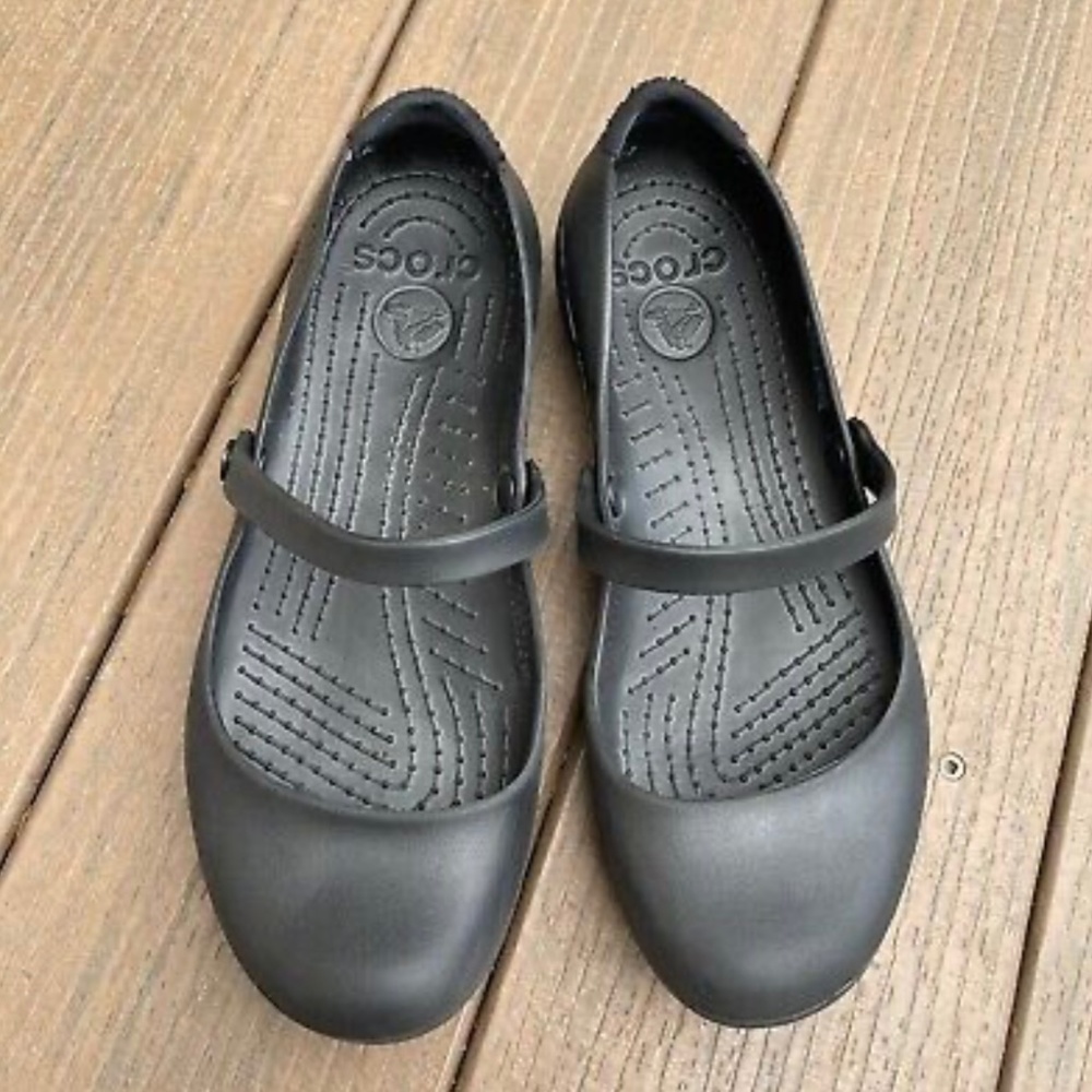 Crocs Alice Mary Jane Black Slip On